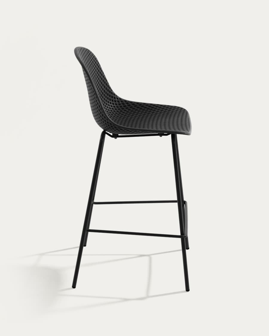 Quinby outdoor stool in grey, height 75 cm