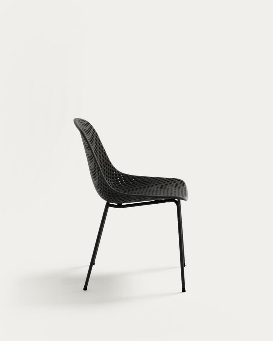 Quinby outdoor dining chair in grey