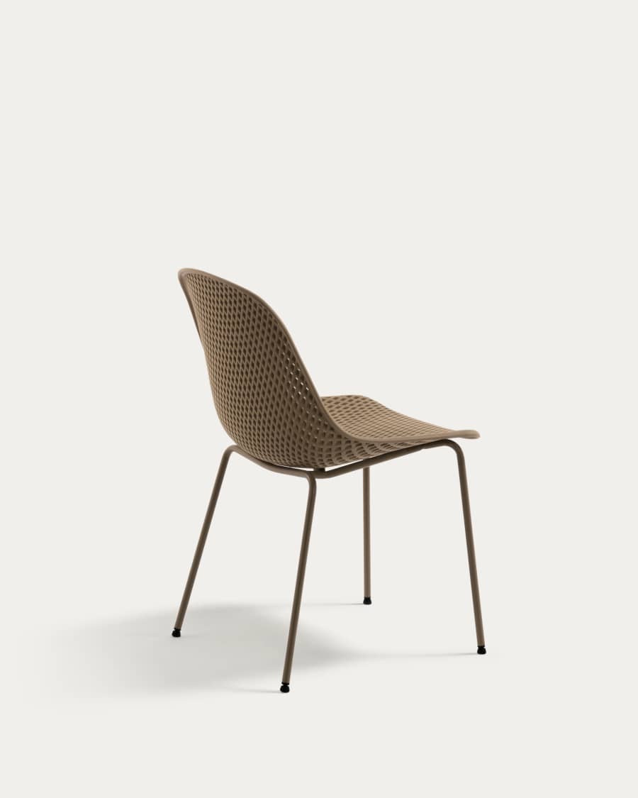 Quinby outdoor dining chair in beige