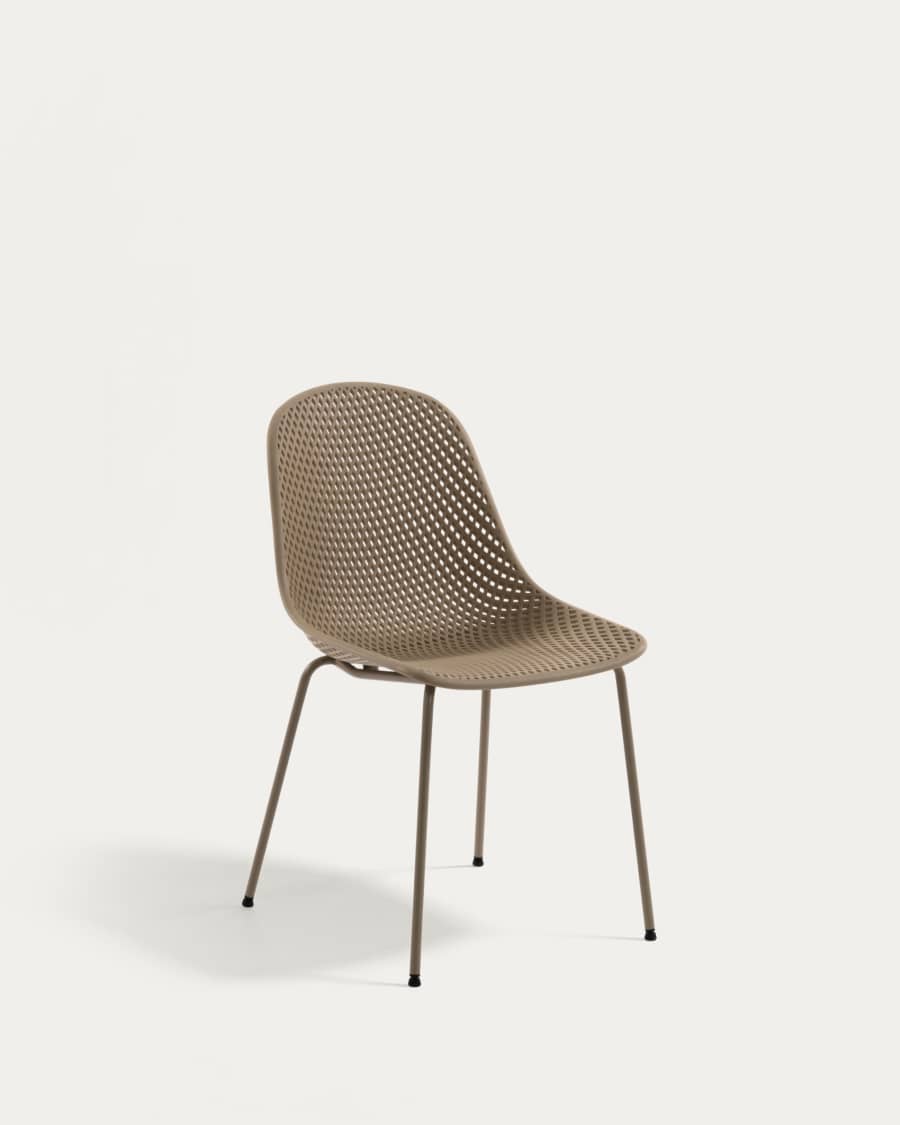Quinby outdoor dining chair in beige