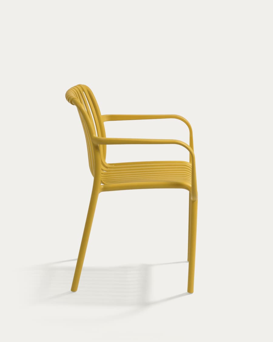Stapelbarer Outdoor Stuhl Isabellini gelb