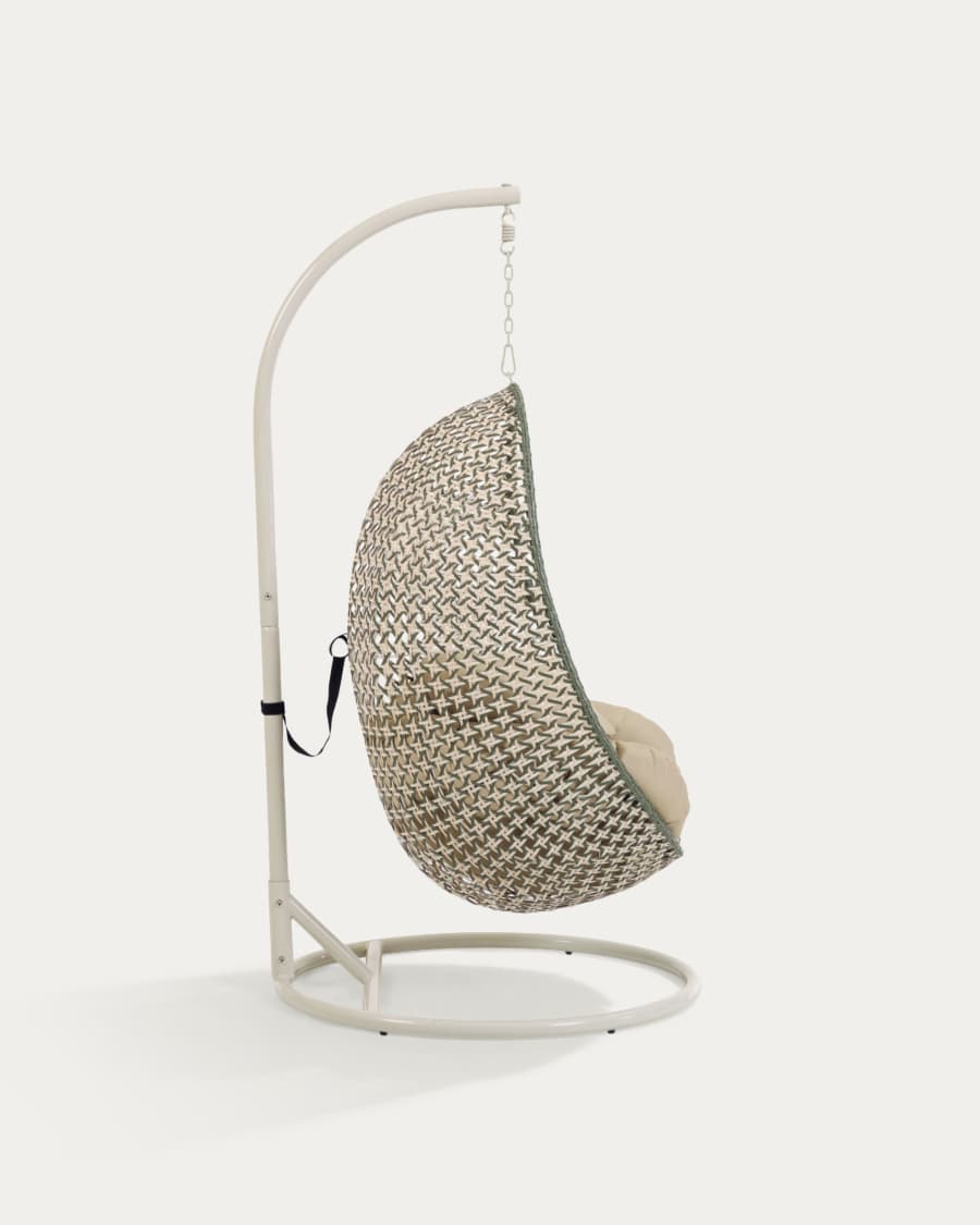 Hängesessel Cira mehrfärbig mit Standfuß in Hellgrau
