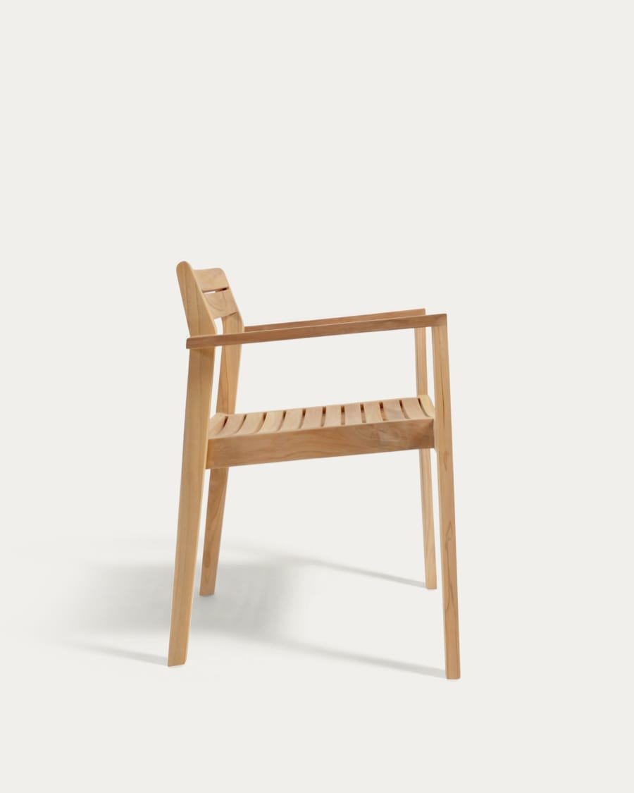 Stapelbarer Gartenstuhl Victoire aus massivem Teakholz