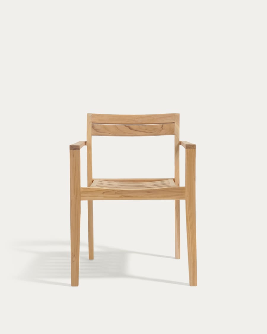 Stapelbarer Gartenstuhl Victoire aus massivem Teakholz