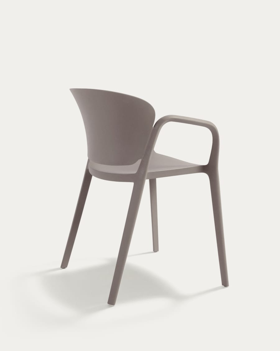 Ania stapelbarer Stuhl 100% outdoor braun