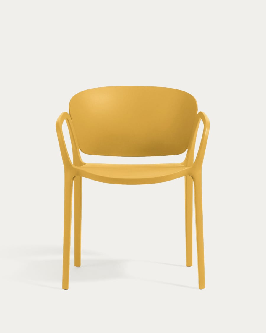 Ania stapelbarer Stuhl 100% outdoor gelb