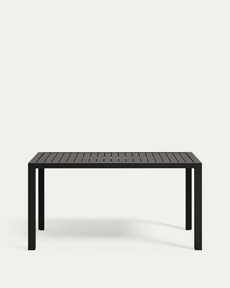 Culip aluminium outdoor table in powder coated grey finish, 150 x 77 cm