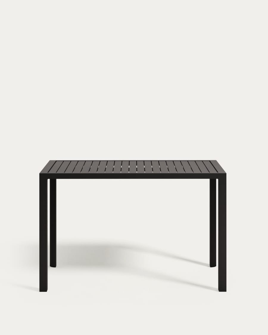 Culip aluminium outdoor bar table in powder coated grey finish, 150 x 77 cm