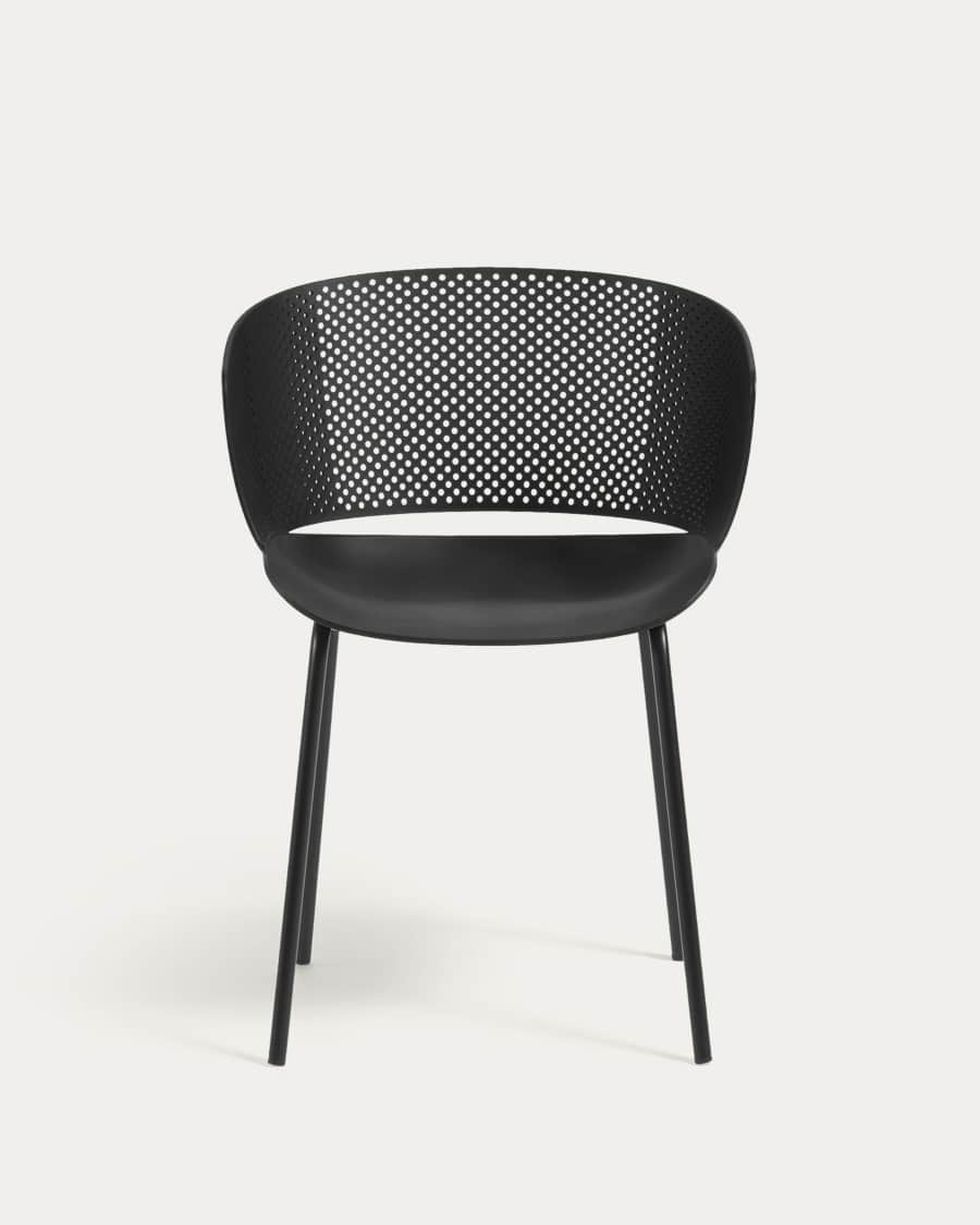 Yeray black garden chair