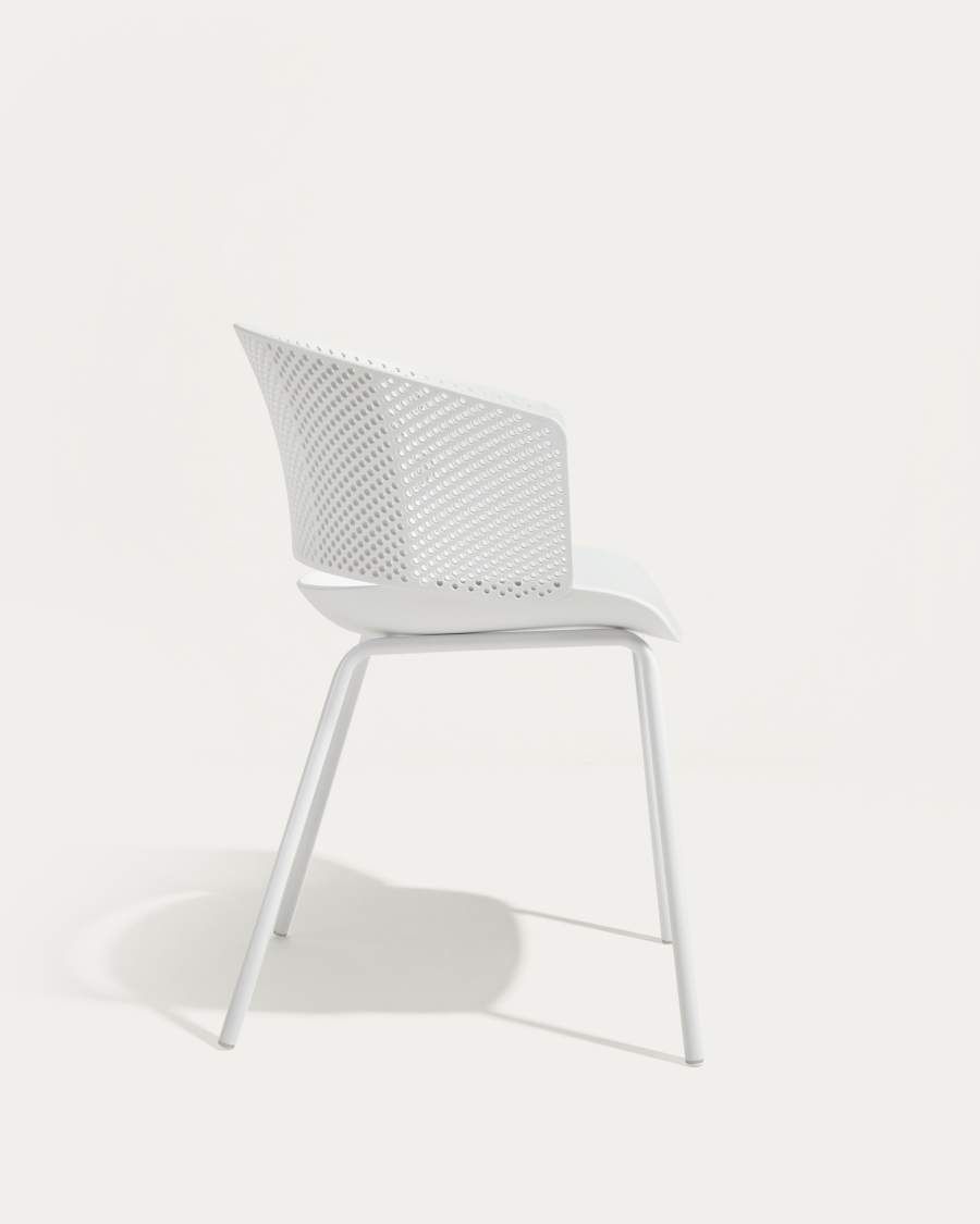 Chaise Yeray blanche 100% pour l'extérieur