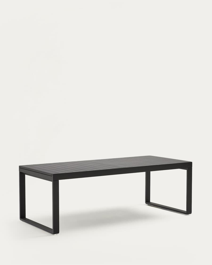 Tavolo estensibile da esterno Galdana in alluminio con finitura grigio scuro 220 (340) x 100 cm