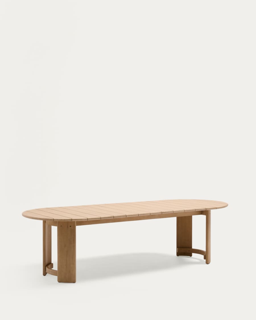 Xoriguer table made of solid eucalyptus wood, 280 x 110 cm, FSC 100%