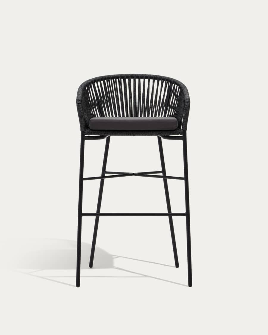 Yanet touwkruk in zwart 80 cm hoog