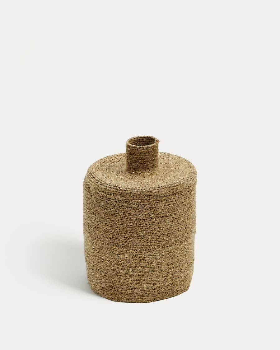 Salinas vase made of natural fibres with a natural finish 30 cm