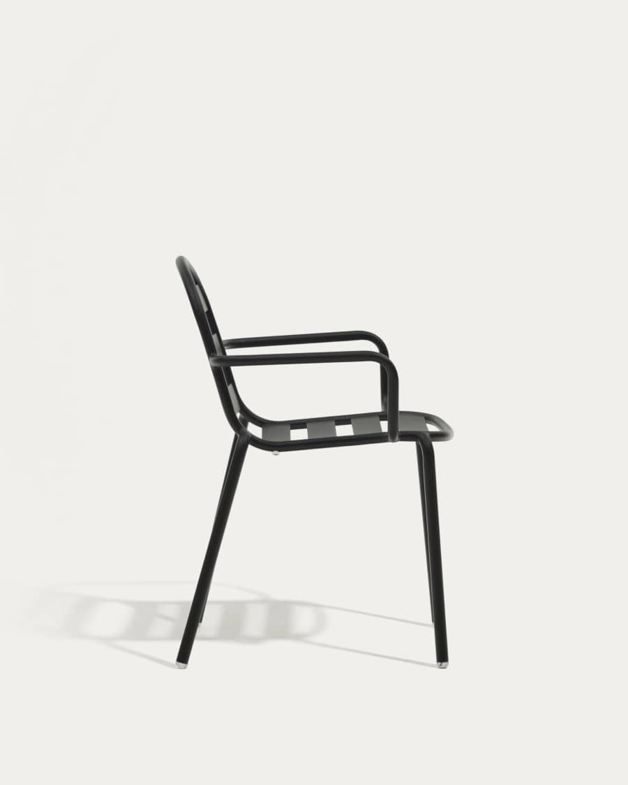 Καρέκλα εξωτερικού χώρου Joncols, αλουμίνιο σε γκρι φινίρισμα