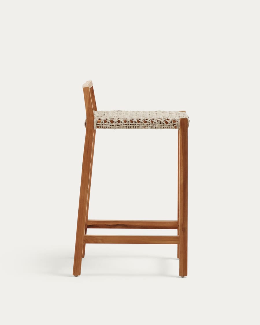 Giverola solid teak wood stool, 67,5 cm