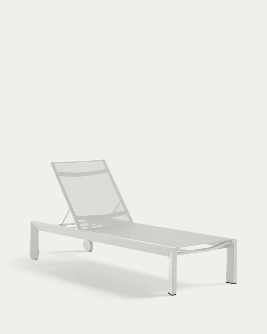 Canutells aluminum sun lounger with grey finish