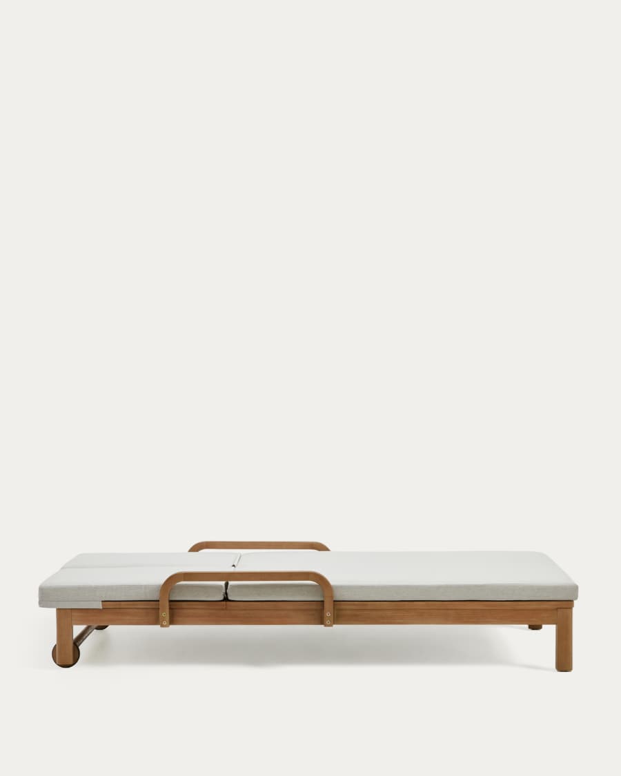 Sonsaura double sun lounger made from solid eucalyptus wood FSC 100%