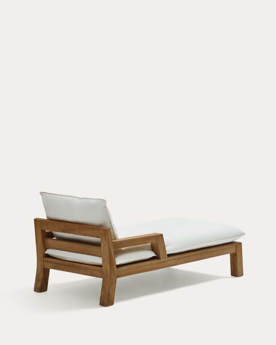 Forcanera solid teak sun lounger