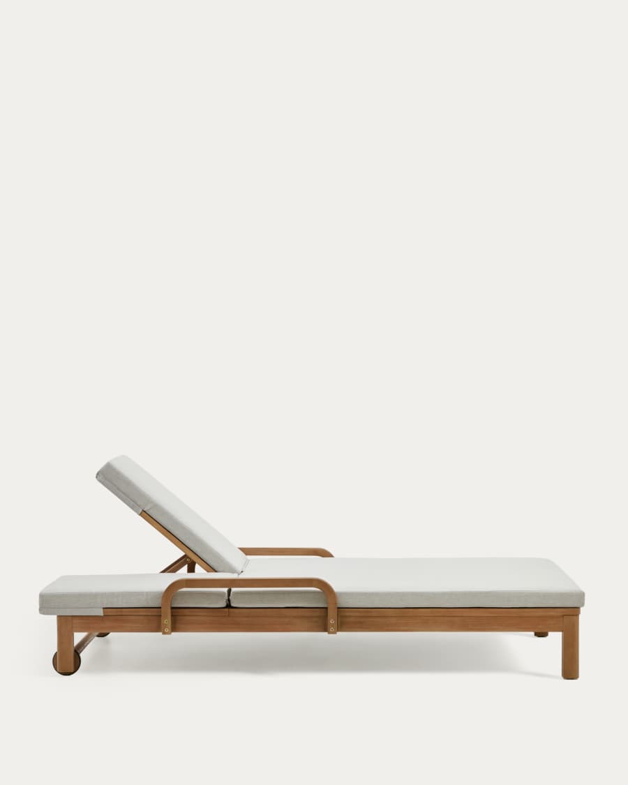 Sonsaura double sun lounger made from solid eucalyptus wood FSC 100%