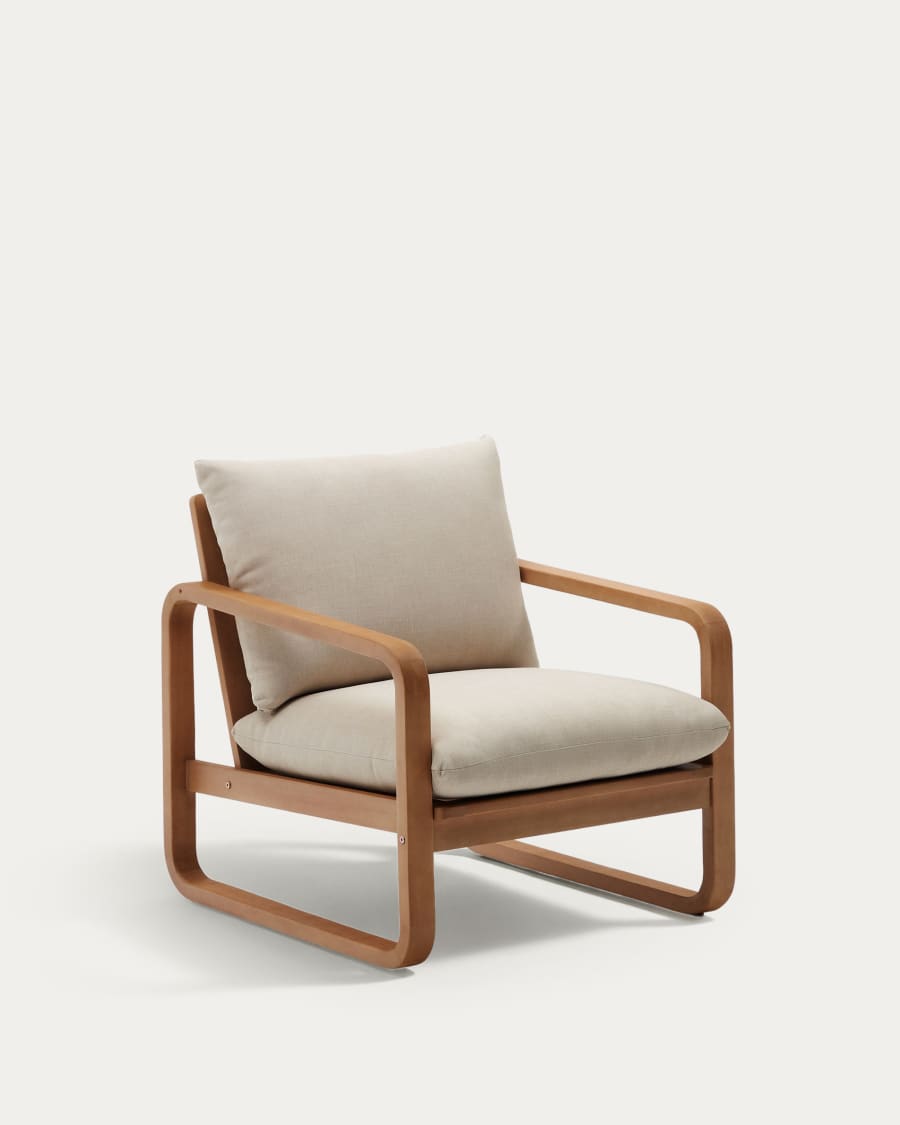 Chaise Sacaleta en bois d'eucalyptus