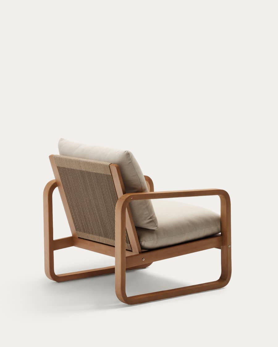 Chaise Sacaleta en bois d'eucalyptus