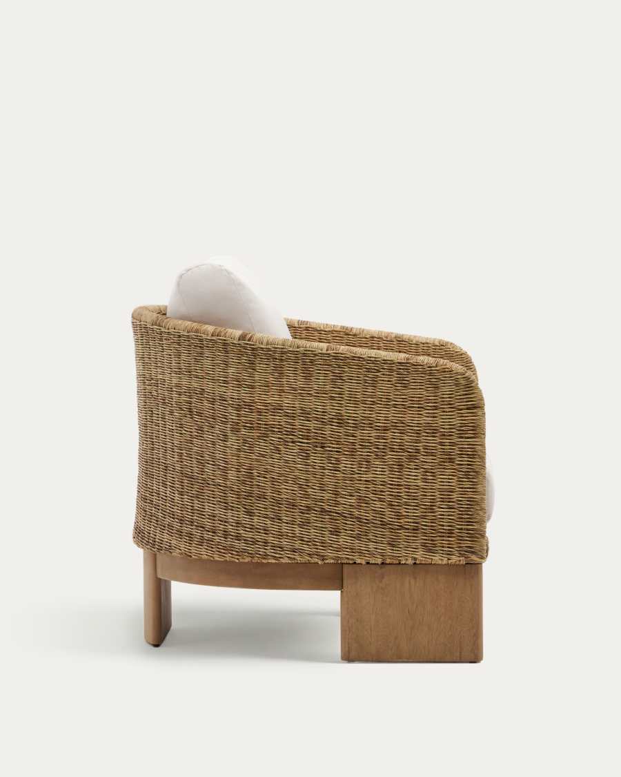 Xoriguer Sessel aus synthetischem Rattan und massivem Eukalyptusholz FSC 100%