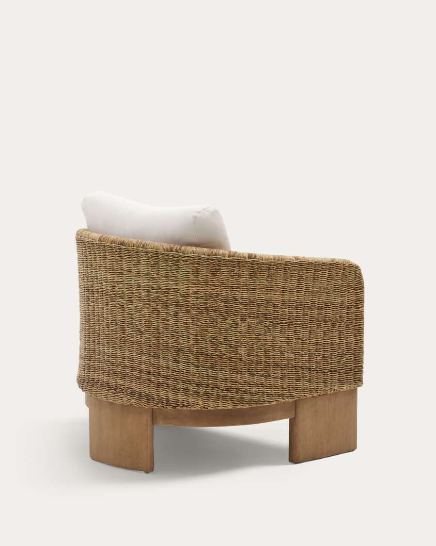 Xoriguer Sessel aus synthetischem Rattan und massivem Eukalyptusholz FSC 100%