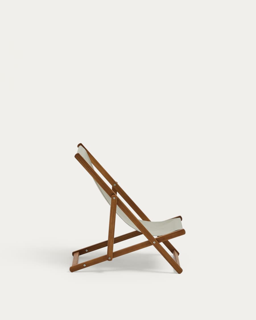 Adredna groene opklapbare kinderstrandstoel voor buiten van massief acaciahout FSC 100%