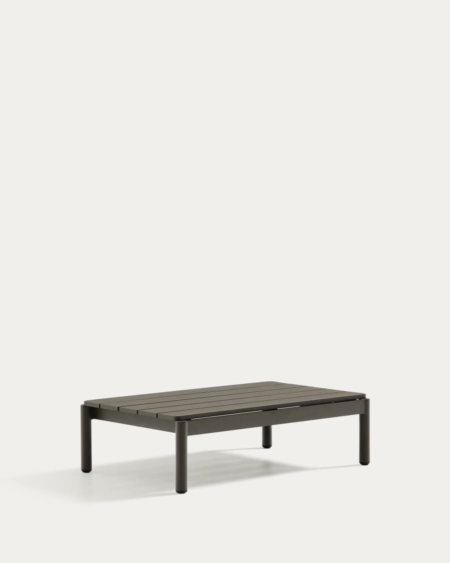 Sorells coffee table in green aluminum 52,4 x 91 cm