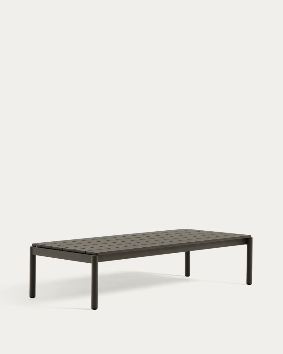 Τραπέζι σαλονιού Sorells από πράσινο αλουμίνιο 63 x 144,6 εκ.