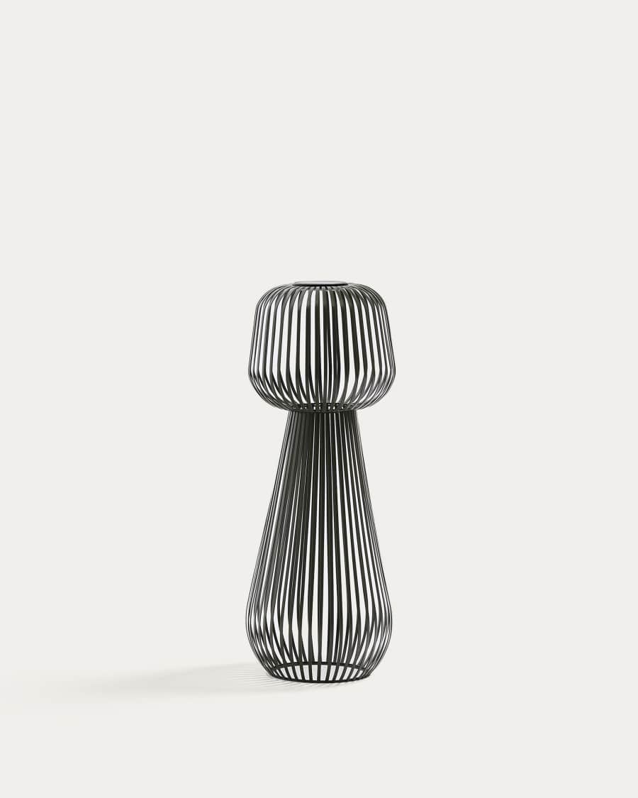 Reiba green metal solar floor lamp