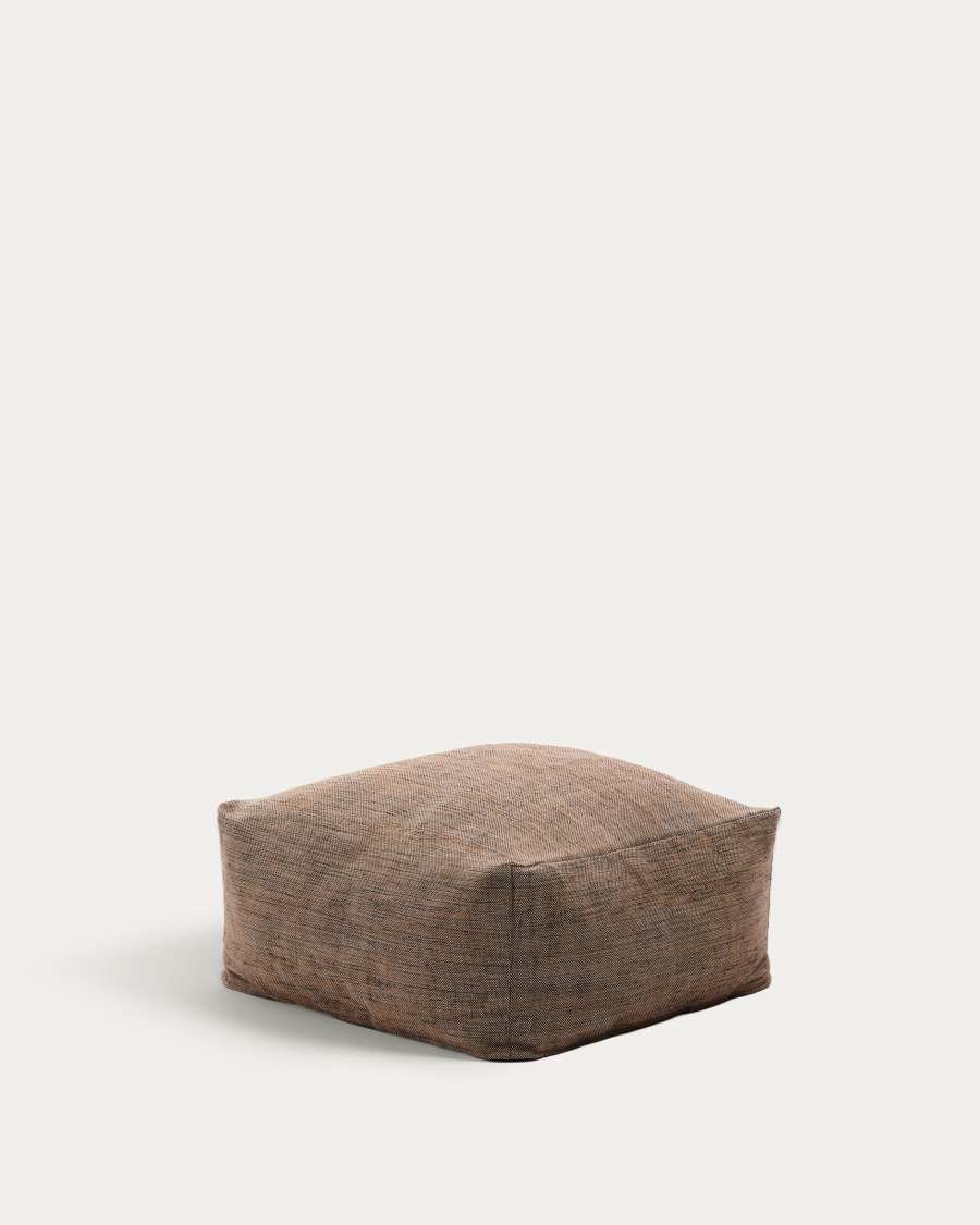 Pouf Vedell 100% PET arancione 60 x 60 x 30 cm