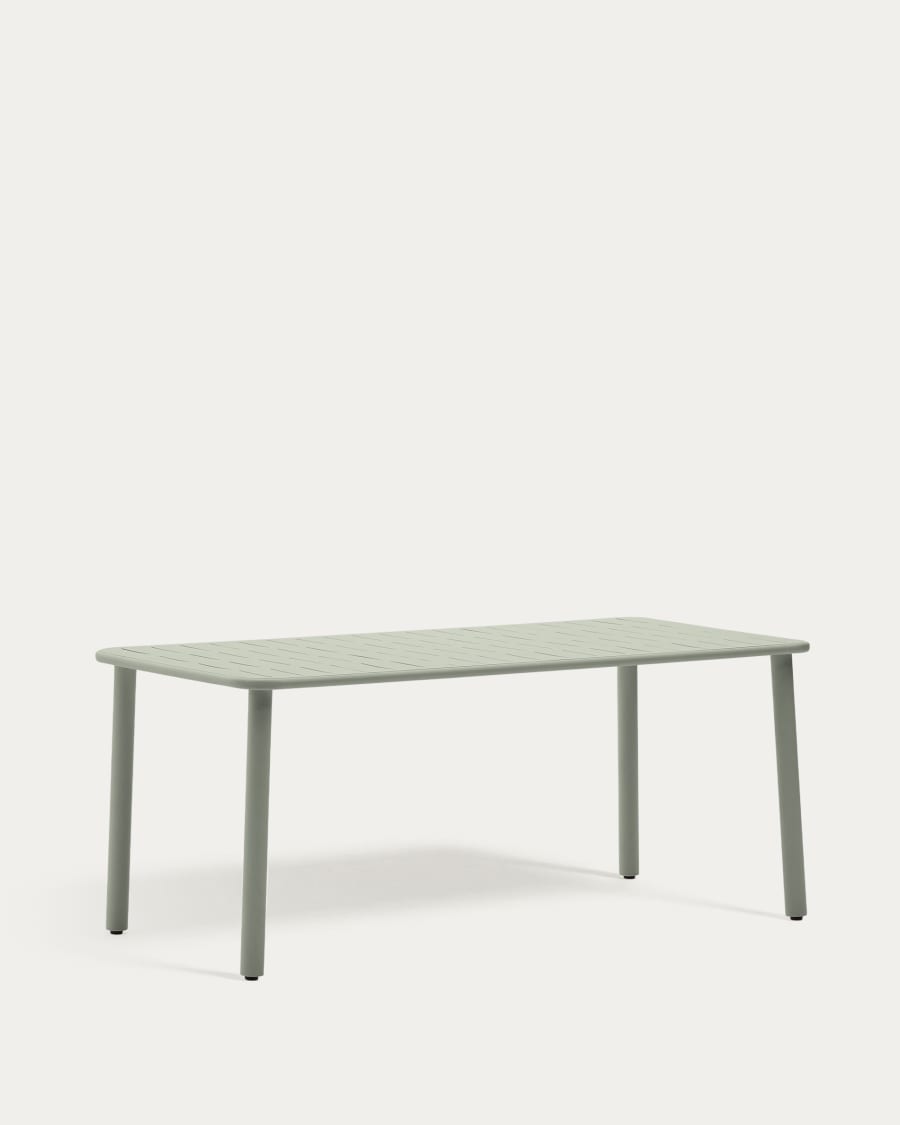 Brai turquoise outdoor tafel van gegalvaniseerd staal 180 x 90 cm