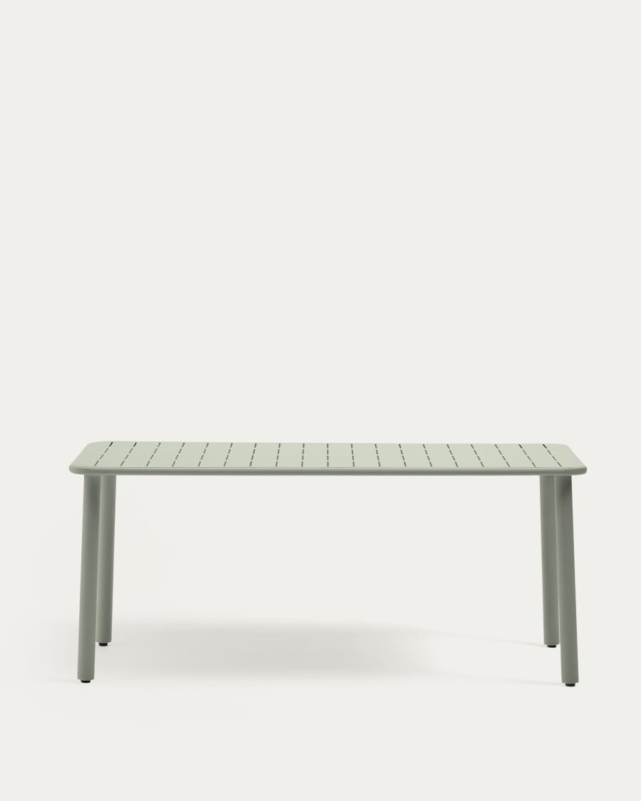 Brai turquoise outdoor tafel van gegalvaniseerd staal 180 x 90 cm