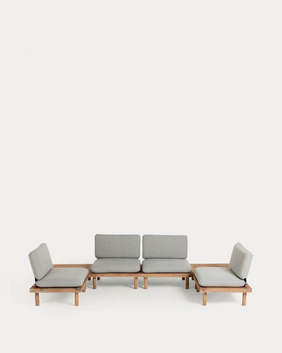 Viridis Outdoor Set, bestehend aus 4 Sessel und 2 Tischen FSC 100%