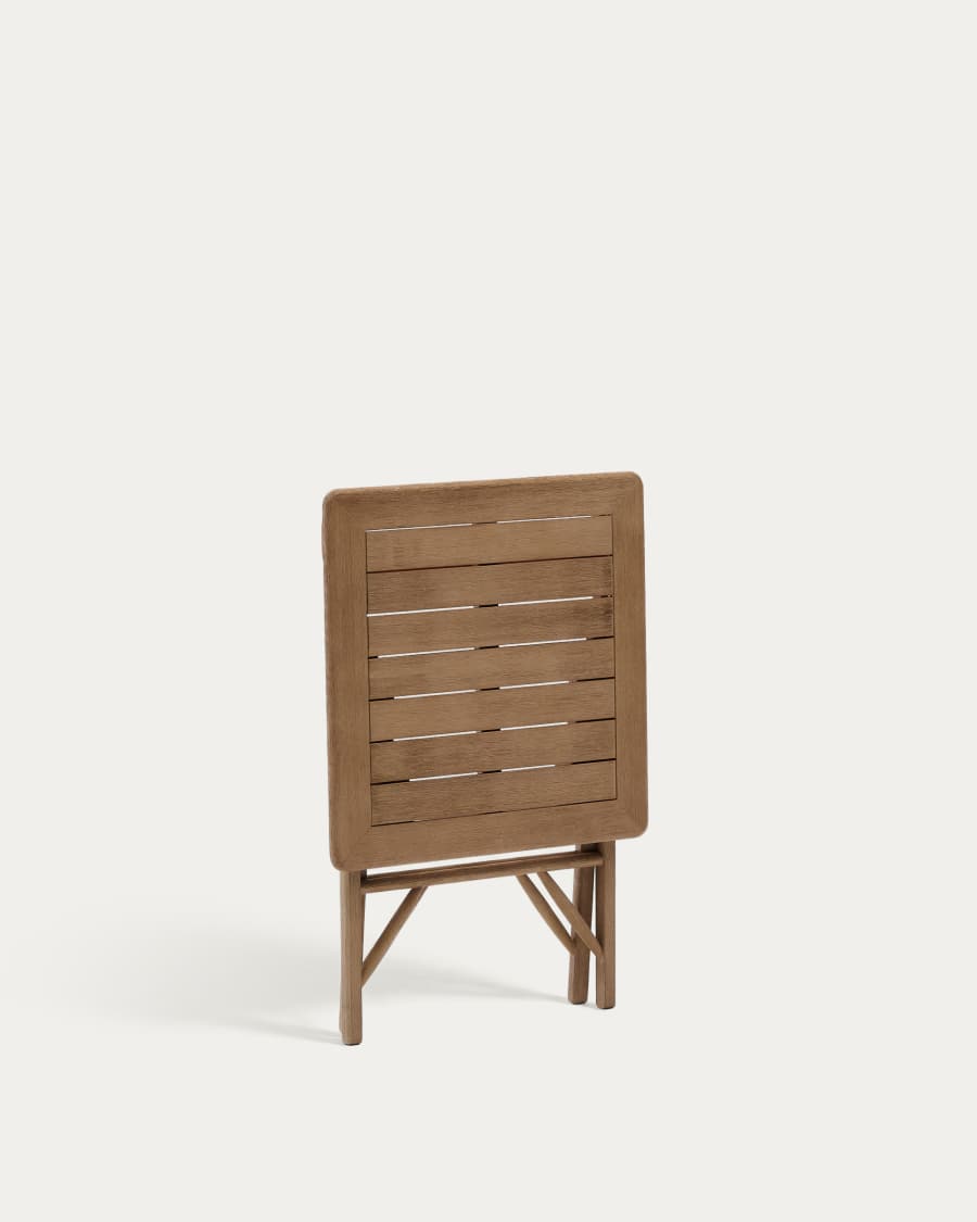 Tavolo pieghevole Dandara in legno massiccio di acacia 66 x 66 cm FSC 100%