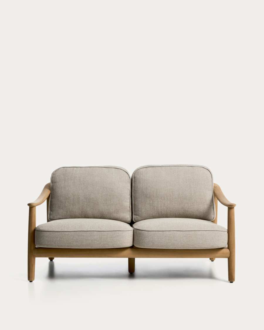 Canapé 2 places d’extérieur Elunda en bois de teck FSC 100 % 149 cm