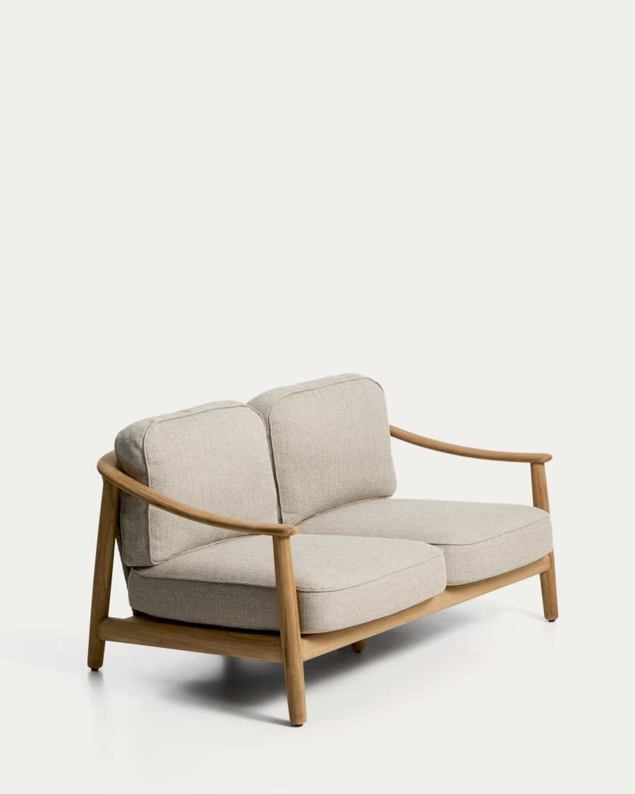 Canapé 2 places d’extérieur Elunda en bois de teck FSC 100 % 149 cm