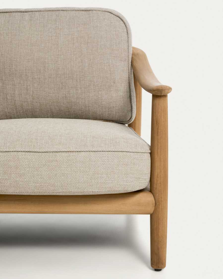 Canapé 2 places d’extérieur Elunda en bois de teck FSC 100 % 149 cm