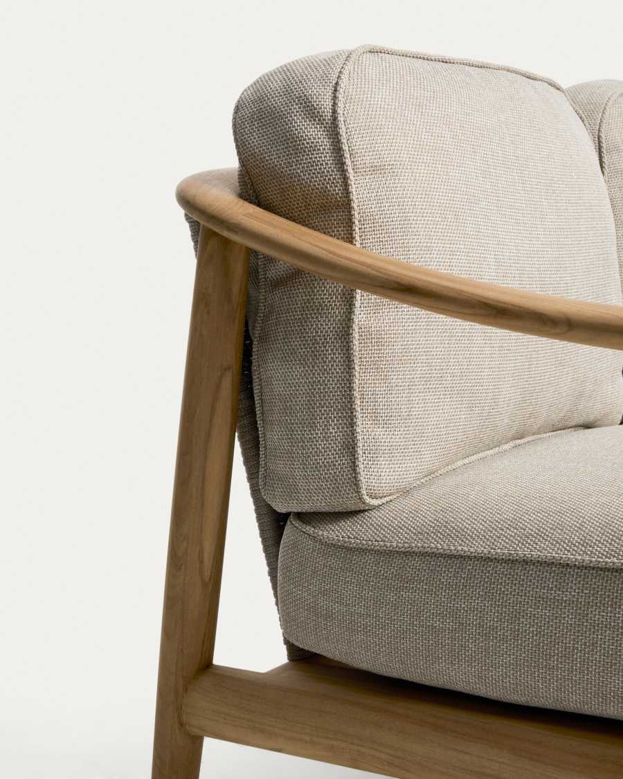 Canapé 2 places d’extérieur Elunda en bois de teck FSC 100 % 149 cm