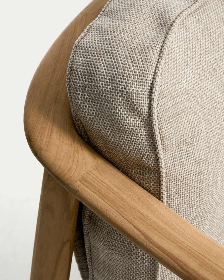 Canapé 2 places d’extérieur Elunda en bois de teck FSC 100 % 149 cm