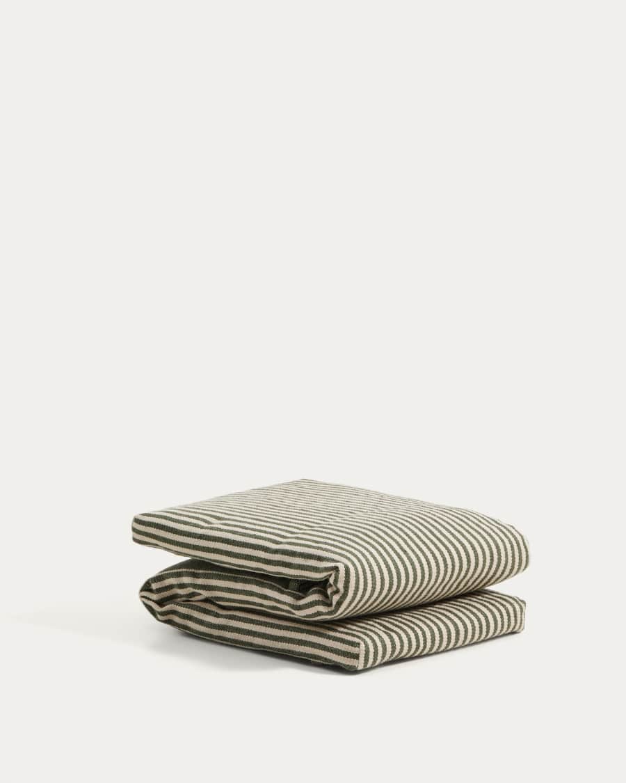 Sonnenliegekissen Dirome 100 % PET grün gestreift 50 x 175 cm