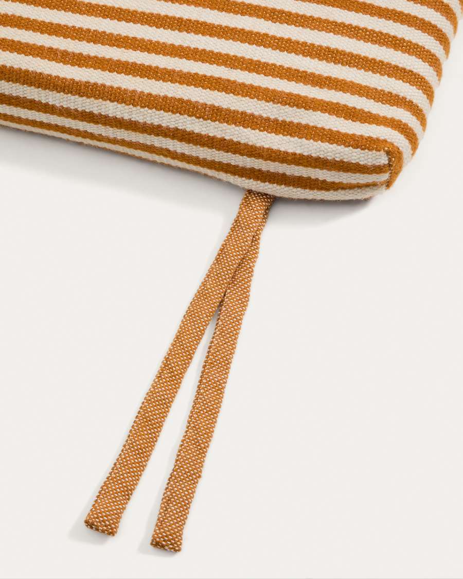 Sonnenliegekissen Dirome 100 % PET orange gestreift 50 x 175 cm