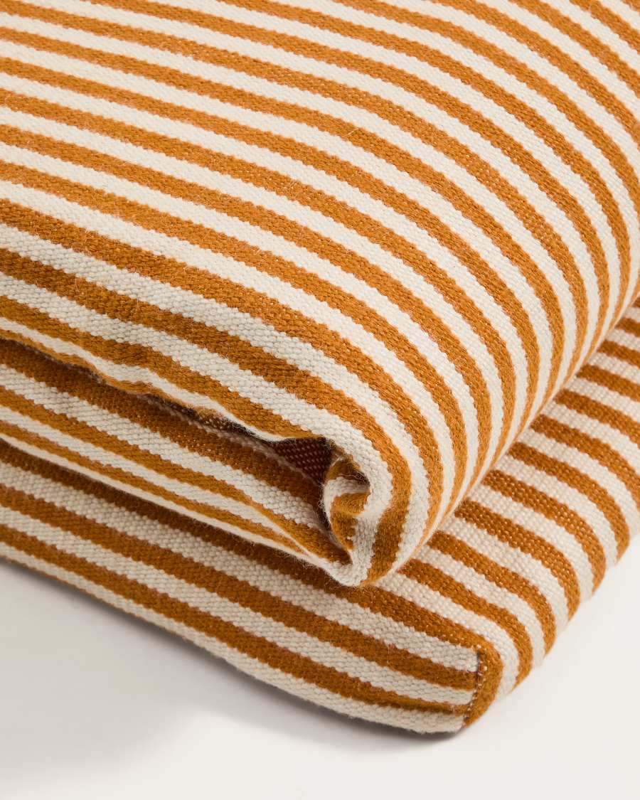 Sonnenliegekissen Dirome 100 % PET orange gestreift 50 x 175 cm