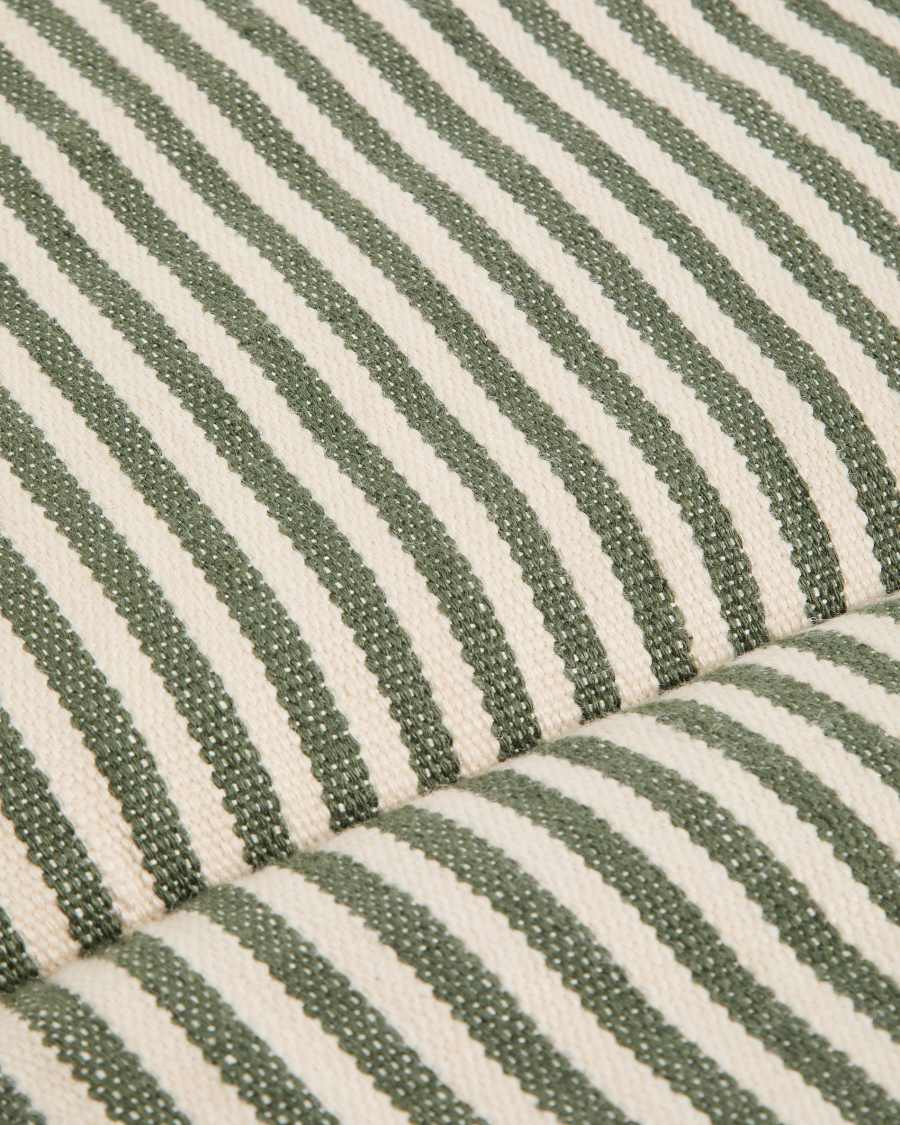 Sonnenliegekissen Dirome 100 % PET grün gestreift 50 x 175 cm