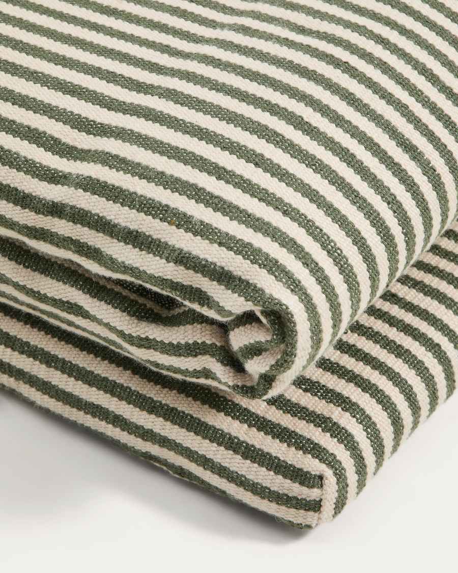 Sonnenliegekissen Dirome 100 % PET grün gestreift 50 x 175 cm