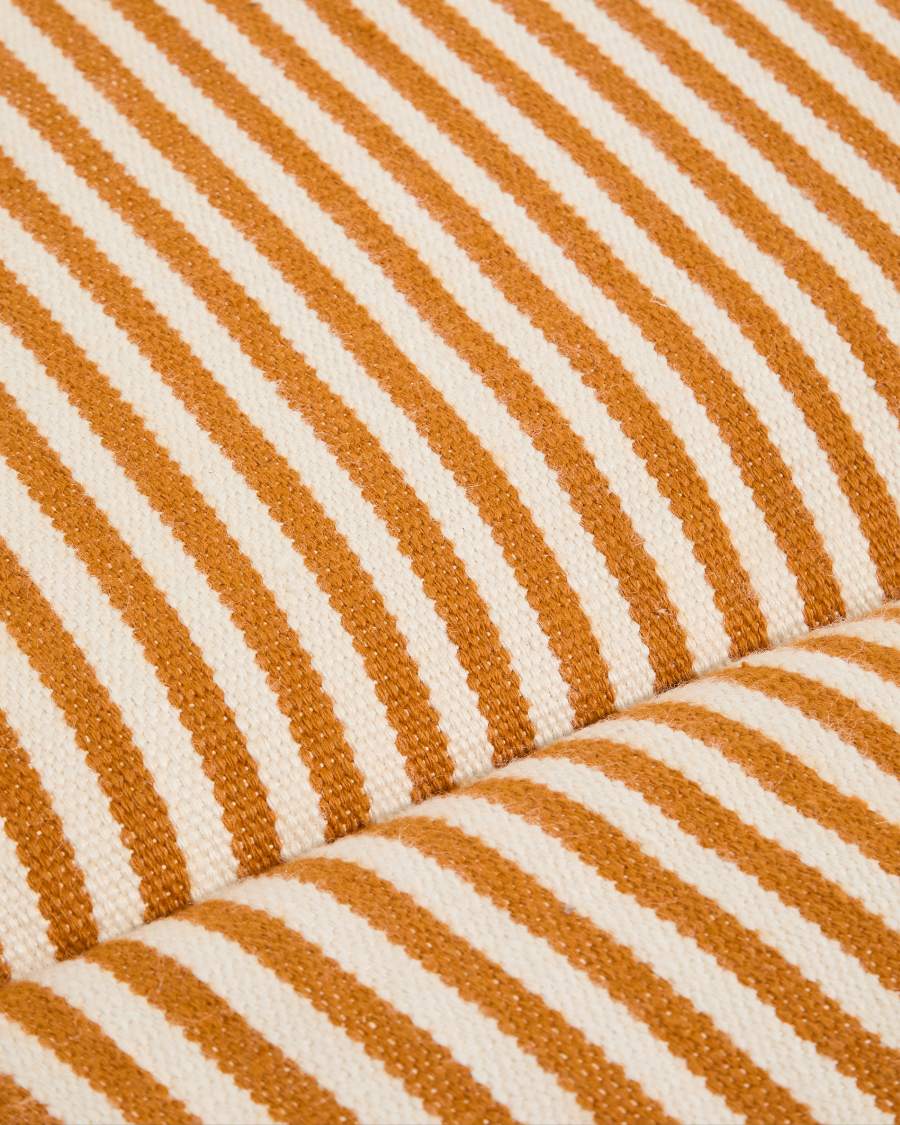 Sonnenliegekissen Dirome 100 % PET orange gestreift 50 x 175 cm