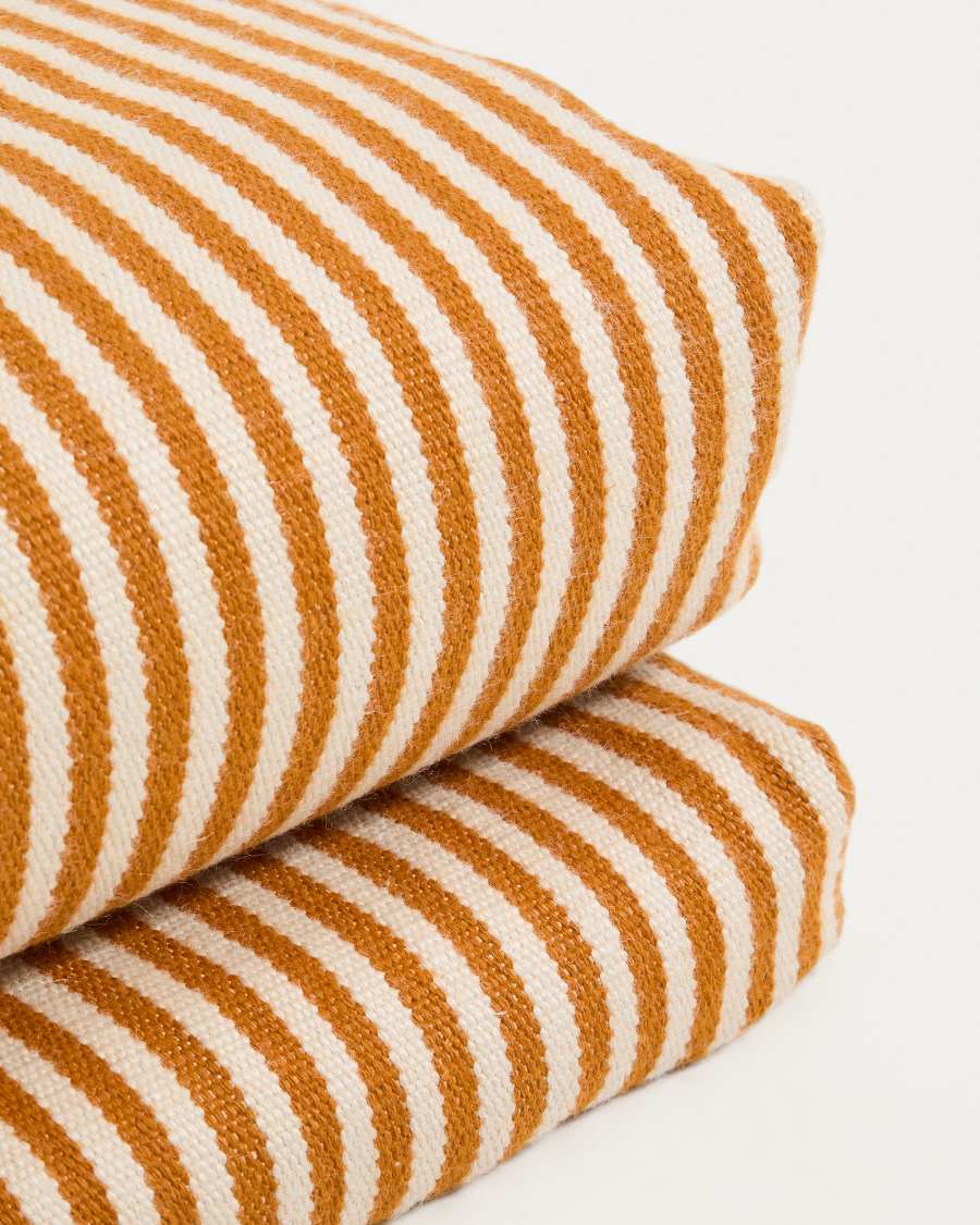 Sonnenliegekissen Dirome 100 % PET orange gestreift 50 x 175 cm