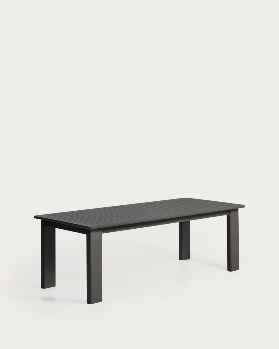 Tavolo allungabile Livorno in alluminio grafite 233(350) x 100 cm